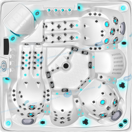  Spa à bains à remous de luxe Spa extérieur tourbillonnant | Tube à remous avec ozone - Joyee