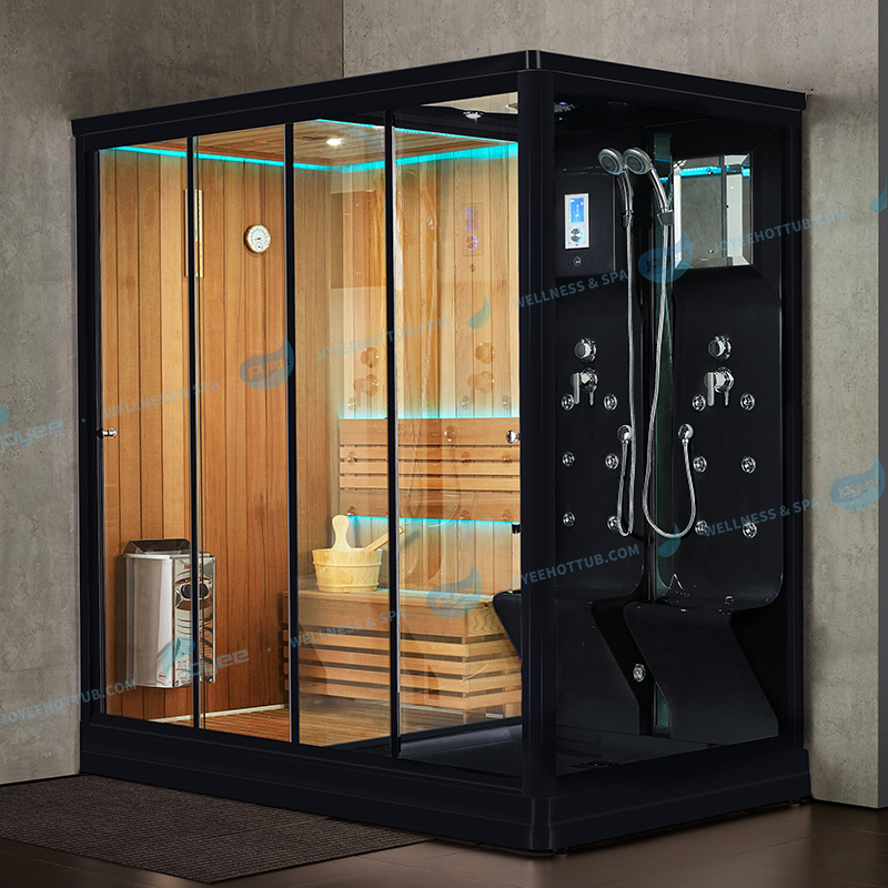 Cabine de douche de sauna à vapeur de salle de bains en acrylique pour 2 personnes |JOYEE