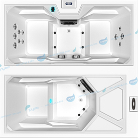 Baignoire en plongeon à froid acrylique | Baignoire de bain de glace extérieur baignoire de récupération - Joyee