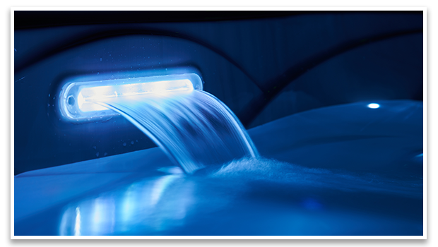 Cascade LED du bain à remous