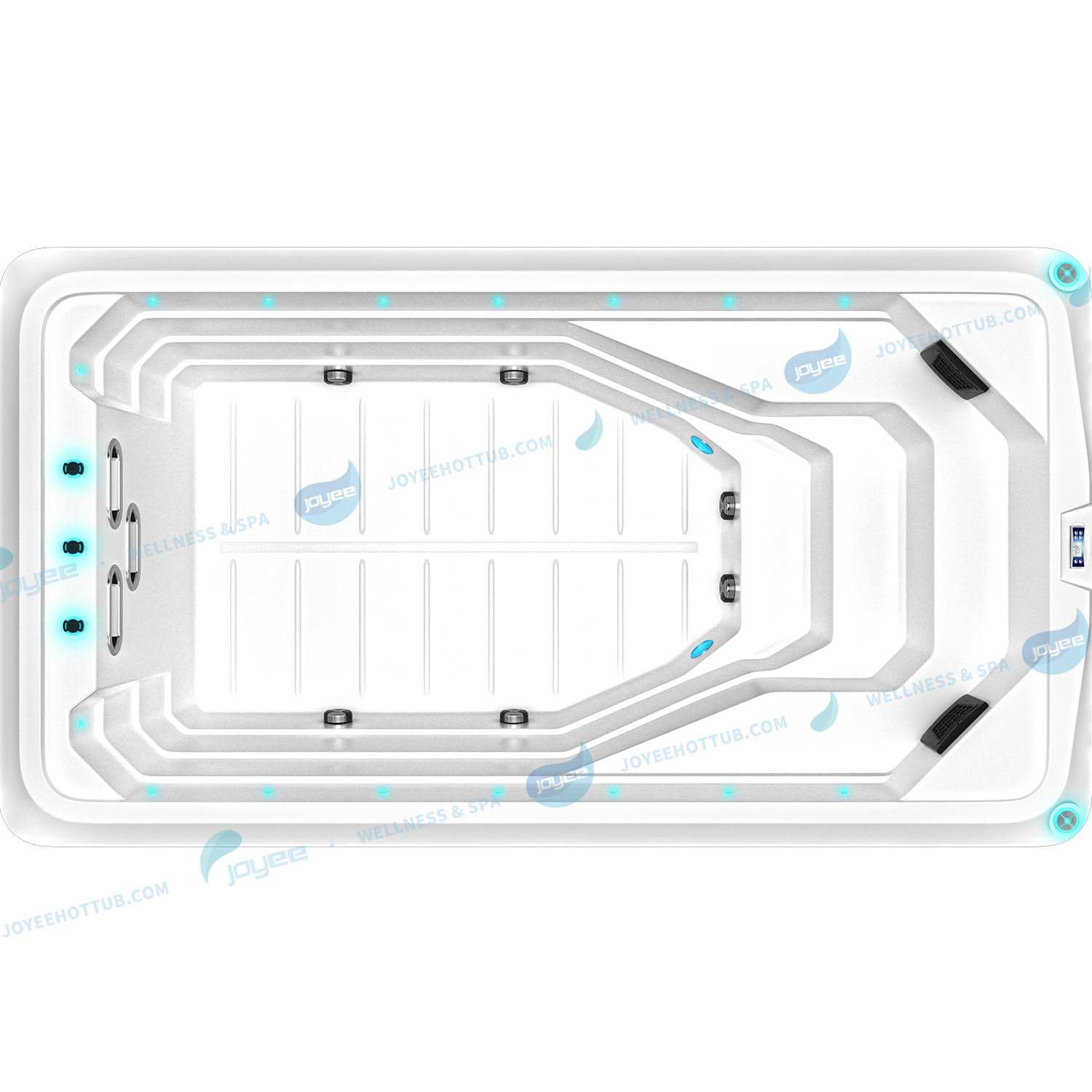  Piscine spa de nage en fibre de verre extérieure |Spa de nage et de massage en coque acrylique - JOYEE
