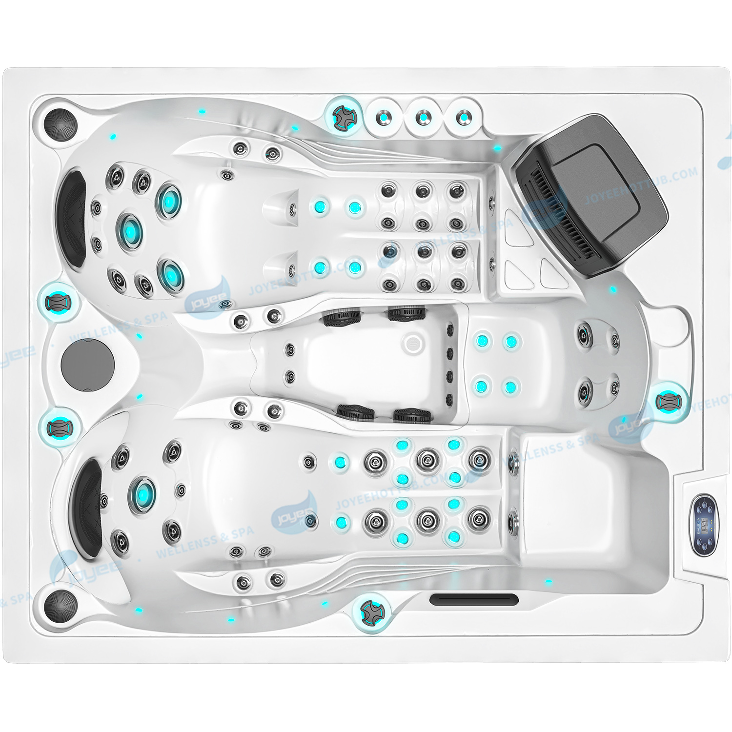 Spa à bain à remous de jardin de massage extérieur | Hydrorelax Massage acrylique Massage à remous - Joyee