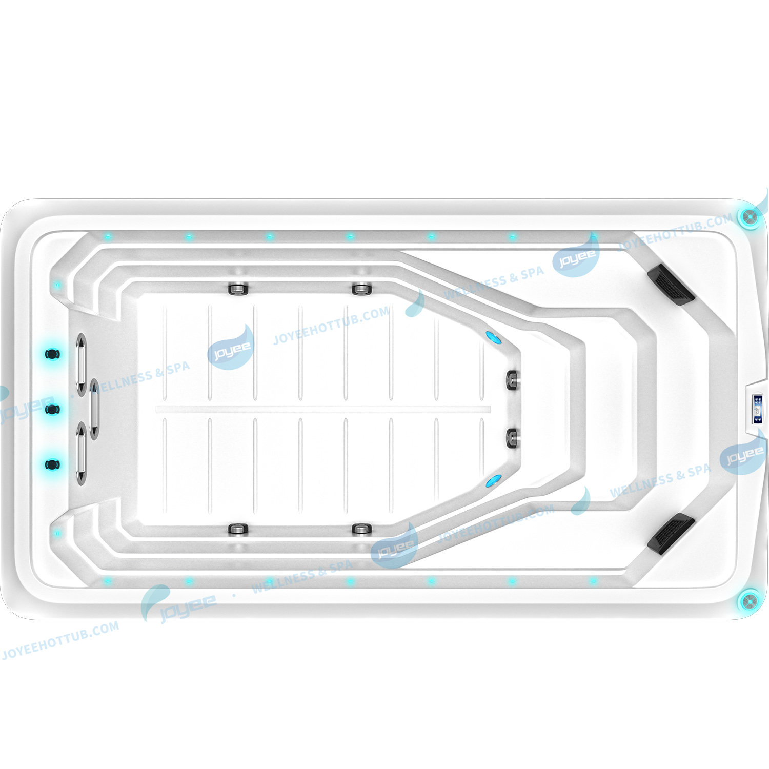 Spa de nage Piscines extérieures hors sol |Piscine sans fin - JOYEE