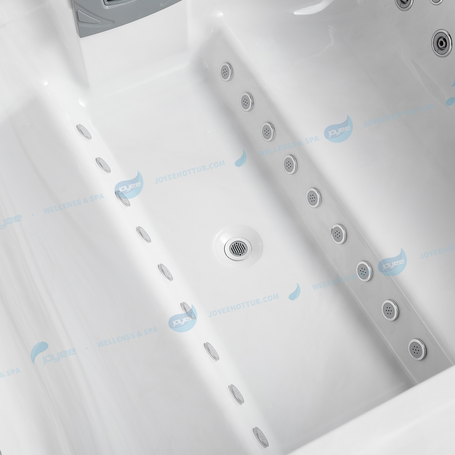 Spa élégant avec des lumières de niveau LED