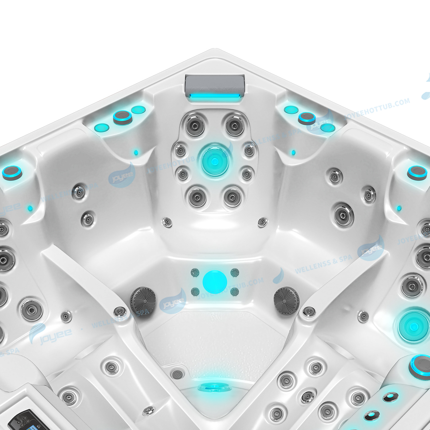 bain à remous avec jets de massage