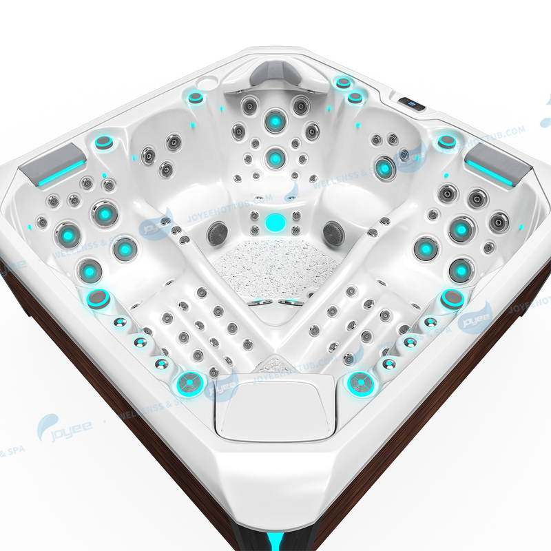 Baignoires spa extérieures à hydromassage à LED | Spa Whirlpool Balboa - JOYEE