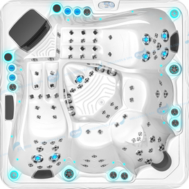 Baignoire de spa de massage hydro | Acrylique Spa extérieur bain à remous avec lumière LED - Joyee