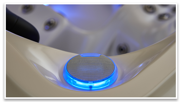 Enceinte Bluetooth LED étanche de spa