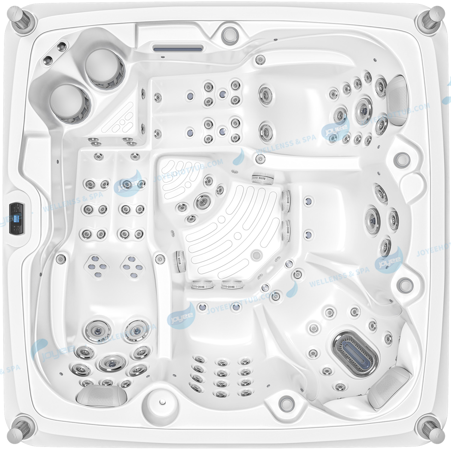 Offre spéciale bain à remous extérieur pour 5 personnes | Bain à remous de massage à jets d'air Balboa - JOYEE