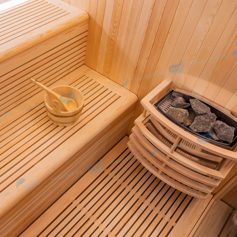 Sauna en pierre culturelle Hemlock Solid Steamer Room |JOYEE