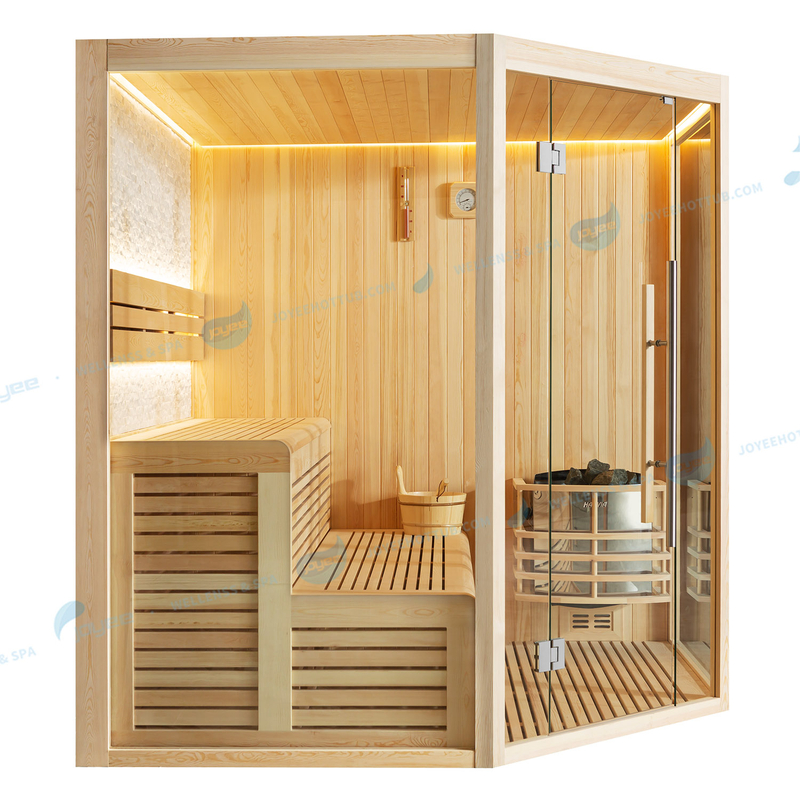 Sauna sec au sel commercial traditionnel de luxe pour 3 personnes |JOYEE