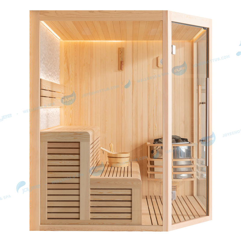 Cabine en bois de pin de style finlandais Sauna |JOYEE