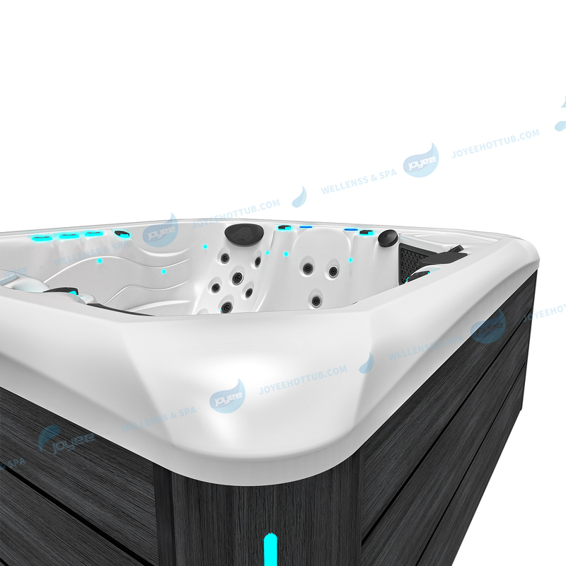 Tub à remous de coquille en acrylique de luxe en plein air | Spa avec Jacuzzier et Bath de massage de fête - Joyee