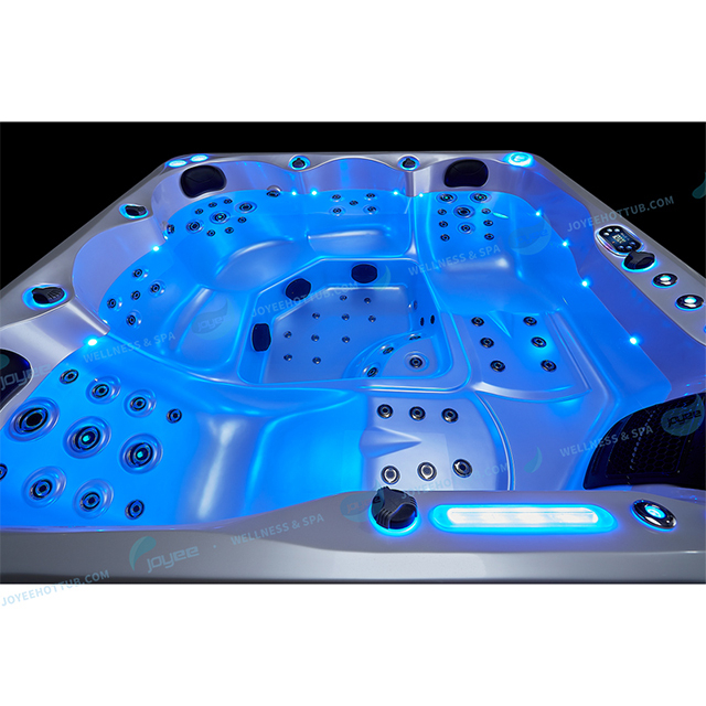 5 personnes personnalisées Waterfall Bubble Acrylique Outdoor Spa Hot Tub |JOYEE