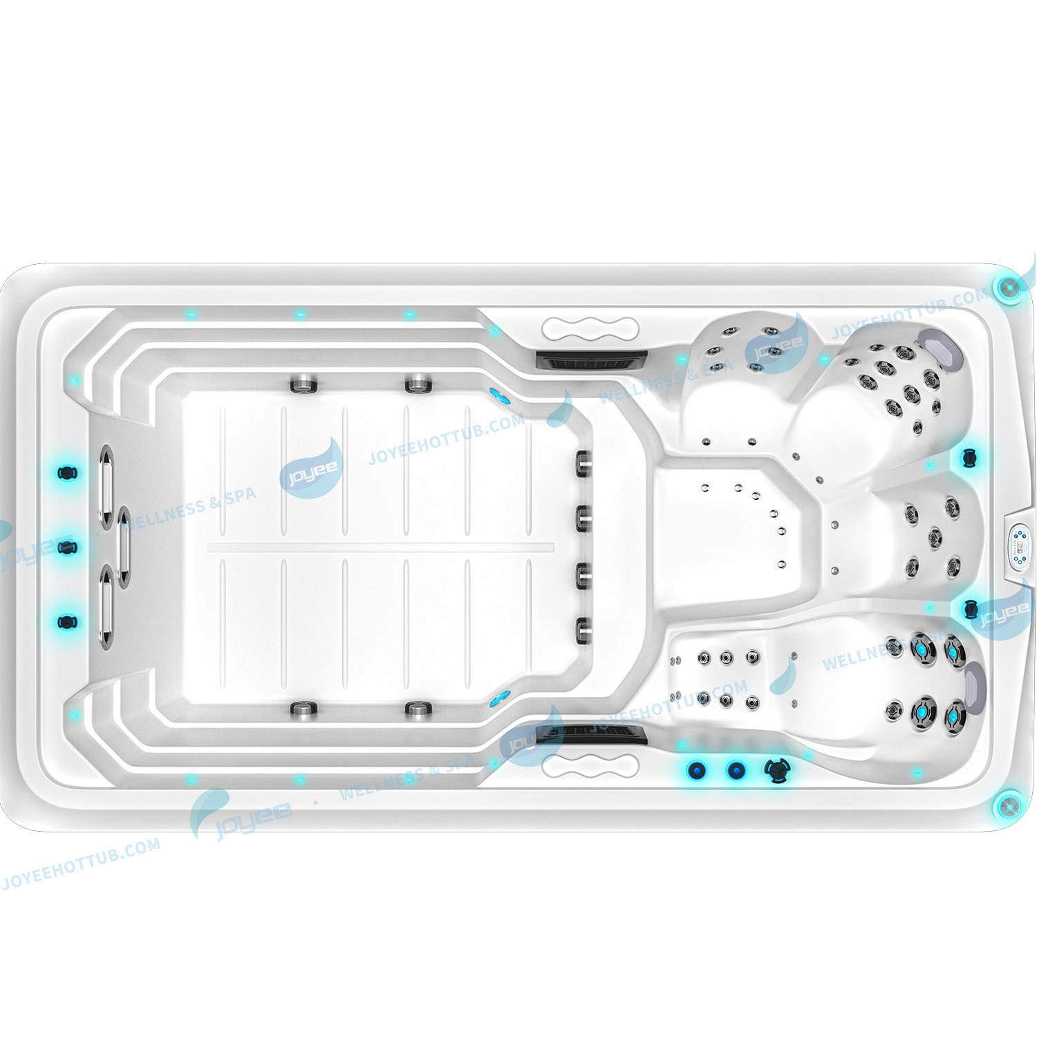 Spa de nage Whirlpool Chine Swimspa |Piscine sans fin Hydropool - JOYEE