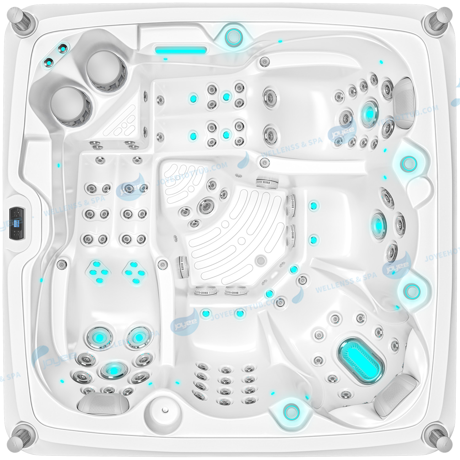 Offre spéciale bain à remous extérieur pour 5 personnes | Bain à remous de massage à jets d'air Balboa - JOYEE