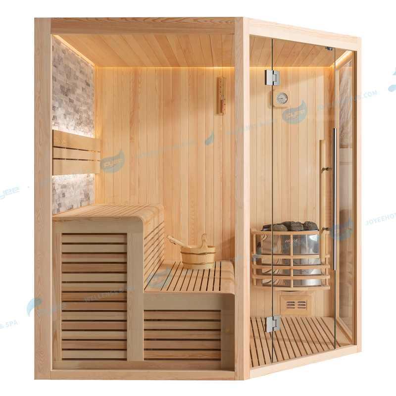 Sauna en pierre culturelle Hemlock Solid Steamer Room |JOYEE