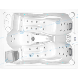Spa extérieur spa | Famille 3 personnes Spa de massage à bain à remous - Joyee
